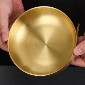 304 Stainless Steel Bowl Set Gold And Silver For Snack Condiment Rice Kimchi Party Use Solid Color 6511 - Product Image 2