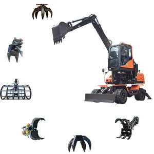 Forestry Harvesting Felling Cutting Machine Automatic Tree Logging Timber Harvester Heads for Excavator