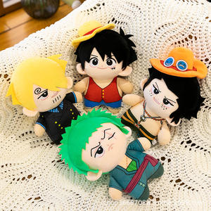 Statuette Anime Chibi <span class=keywords><strong>One</strong></span> <span class=keywords><strong>Piece</strong></span>, Peluche di Luffy, Sanji, Zoro, Bambole Ornamentali, Figure 2D, Regali - Product Image 1
