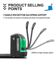 Transpalette électrique Hangcha série A au lithium-ion, 3 tonnes, portée élevée, longueur de fourche 1150 mm, batterie 24 V, modèle CBD30-AC2-I CE