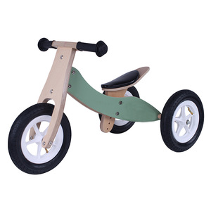 Tricycle évolutif 2-en-1 en <span class=keywords><strong>bois</strong></span> pour bébé, trotteur Montessori pour tout-petits de 3 ans et plus, cadre en <span class=keywords><strong>bois</strong></span> robuste, capacité de charge 10 kg - Product Image 1