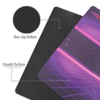 Grand tapis de souris de jeu RGB, motif de dessin animé personnalisé, impression par transfert thermique, surface imperméable, base en caoutchouc antidérapante pour le bureau