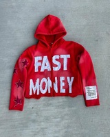Nouvelle Tendance Automne : Sweat à Capuche Homme Tricoté avec Patch Lettres sur le Devant, Coupe Ample, Multicolore, Personnalisable, Style Hip Hop