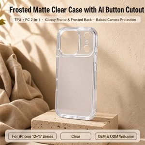Cover Posteriore Trasparente Anti-Impronta con Bordo in TPU PC e Protezione Lente Rialzata per iPhone 17 <span class=keywords><strong>Pro</strong></span> <span class=keywords><strong>Max</strong></span> - Product Image 2