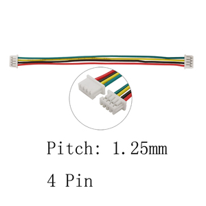 Mini 1,25mm <span class=keywords><strong>JST</strong></span> 4 pines macho enchufes 10cm-30cm 28AWG <span class=keywords><strong>JST</strong></span> 4P enchufe 30cm conectores de <span class=keywords><strong>Cable</strong></span> contactos de cobre conexión PC DC - Product Image 3