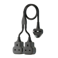 1 Typ G Split Two Socket 3-poliges UK AC-Verlängerung kabel