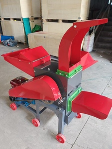 Máquina Cortadora de Forraje Multifuncional Roja con Motor de Gasolina Modelo 680, Molino Triturador de Alimento Húmedo y Seco - Product Image 2