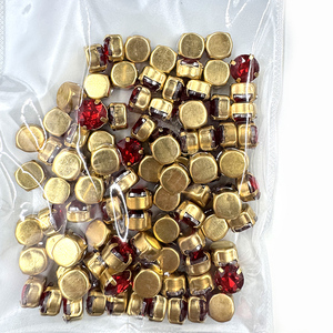 Base en laiton brut super épaisse Lucky, sertissage à griffes en laiton, 3 grammes par pièce, Rivoli en cristal à dos pointu 10mm 12mm 14mm pour bijoux - Product Image 5