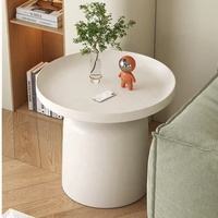 Eisen-Tee tisch, Wohnzimmer im cremefarbenen Stil, kleiner Haushalt, leichter Luxus, High-End-Gefühl, minimalisti scher kreativer runder Couch tisch