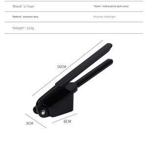 Multifunctional Aluminum Alloy Garlic <b>Press</b> Manual Kitchen Tool for Household <b>Fruit</b> and Vegetable Use - Product Image 6