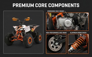 <span class=keywords><strong>Quad</strong></span> 120cc à essence 4 temps à transmission par chaîne, personnalisé, neuf, pas cher, pour enfants, pour l'extérieur - Product Image 4