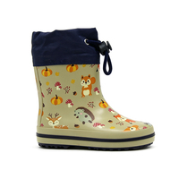 Chaussures imperméables pour enfants en caoutchouc naturel 100% avec logo personnalisé, écologiques, non toxiques, avec cordon de serrage pour les tout-petits