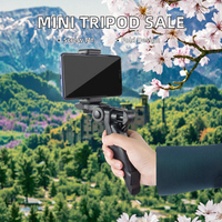 휴대용 미니 셀카봉 1/4 유니버설 스크류 마운트 플렉시블 테이블 폴드 기능 아이폰 X 8 7 6S 고프로 액션 카메라용