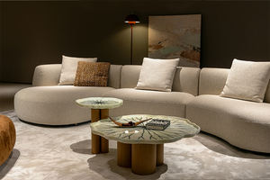 أريكة سحابية منحنية رائجة لعام <span class=keywords><strong>2026</strong></span> |   أثاث غرفة المعيشة الفاخر من فيرال كريم |   مباشرة من المصنع - Product Image 4