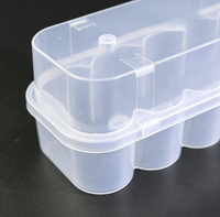 Boîte de rangement pour peptides de laboratoire, 20 ml, 10 compartiments, en PP transparent de haute qualité, antichoc, compatible réfrigérateur, sans BPA, vente en gros OEM