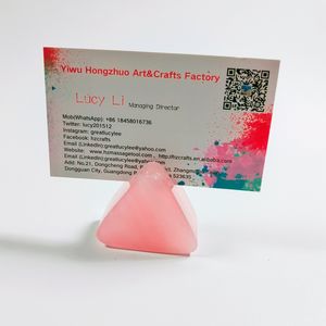 Cristales de bricolaje que venden tarjetero de Cuarzo Rosa, Tarjetero con varios colores en stock - Product Image 6