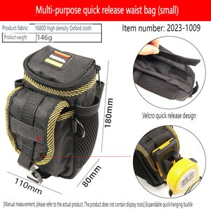 Electrician Heavy-Duty Waist <strong>Bag</strong> Sturdy and Durable <strong>Mini</strong> Portable <strong>Tool</strong> Satchel Waterproof Polyester OEM Customizable - Product Image 2