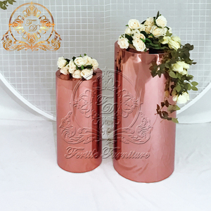 Luxury <strong>Mirror</strong> Stainless Steel Modern Metal <strong>Column</strong> for Wedding - Product Image 6