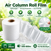 Film à coussin d'air FENYU pour machine à coussin d'air, rouleau PE vert transparent, largeur 200 mm