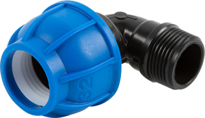 Installation sans tracas haute pression 20MM X 3/4 filetage mâle coude Off-Take PP raccords lisse haute densité HDPE tuyau - Product Image 6