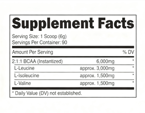 BCAA 2:1:1 en Polvo, Aminoácidos de Cadena Ramificada para Recuperación Muscular, Resistencia en el Entrenamiento, Aumento de Energía, Quema de Grasa, Suplementos para Adultos, Sin GMO - Product Image 3