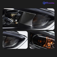 Phares BBA pour Ford Focus Version US Modifiée RS 2015, Lentille de projecteur haute puissance, Clignotant dynamique DRL, Pièces automobiles