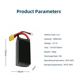 Custom Hard <b>Case</b> High Discharge Rate LiPo Battery 25C‑100C XT60 Connector for FPV Racing Drone RC Aircraft - Product Image 4