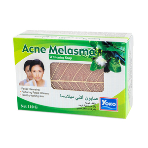 Y430 YOKO ACNE MELASMA WHITENING <b>SOAP</b> 110g. Natural Herbal Acnesoap Gentle Formula Deeply Cleanses without Over-Drying - Product Image 3