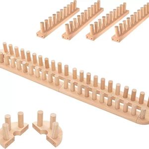 Telar de madera maciza para tejer mantas, herramienta artesanal hecha a mano para proyectos de tejido - Product Image 3