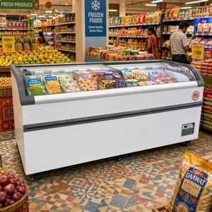 Congélateur coffre de supermarché à efficacité énergétique, réglable, pour aliments surgelés et glaces, avec affichage, contrôle électronique intégré, prise européenne - Product Image 6