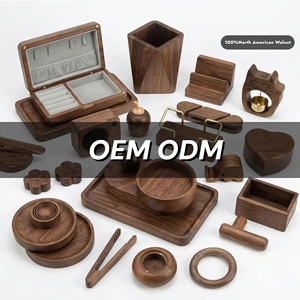 ไม้วอลนัทมีฐานถ้วยรางวัลปฏิทินไม้ฐานตั้งการ์ดทำจากไม้สำหรับใส่การ์ดเมนูไม้ - Product Image 1