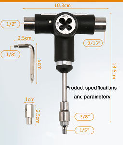 Outil de <span class=keywords><strong>Skate</strong></span> 10-en-1, outils de Skateboard multifonctions bon marché, type T pour camion - Product Image 6