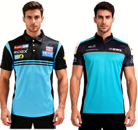 Polo Sportif Séchant Rapidement de Qualité, Maillot F1 Uniforme de Course d'Équipe, Personnalisation par Sublimation pour Voitures de Formule