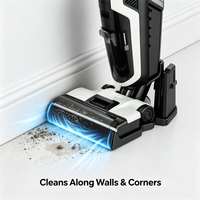 Aspirateur et serpillière 3-en-1 Edge Cleaning, pour nettoyage humide et sec, auto-nettoyant, autonomie de 30 min, autopropulsé
