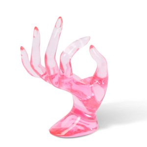 Support de présentation de bijoux Zhuangqun EQ4521, portable, moderne, en plastique velours, multicolores, pour bagues, bracelets, accessoires - Product Image 3