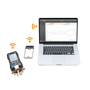 Testo 557S Smart Vacuum Kit 3-Piece Hose Digital Manifold Wireless Clamp <b>Temperature</b> <b>Probes</b> -20C +50C 3-Year Warranty - Product Image 2