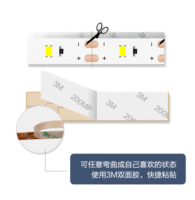 Kit d'éclairage LED intelligent à détecteur de mouvement 2026, très populaire, pour armoires/escaliers, à détection corporelle, indice IP33, 8 mm