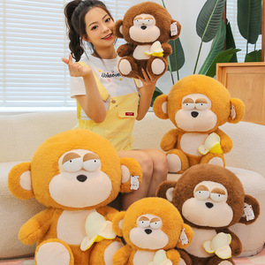 Vente en gros directe usine : Nouvelle peluche singe banane assis mignon, décoration d'intérieur, cadeau de festival pour enfants et adultes - Product Image 6