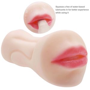 2 In 1 Orale Seksspeeltjes Orale Vagina Mannelijke Masturbator Diepe Keel Zak Kutje Voor Mannen Masturbatie - Product Image 4