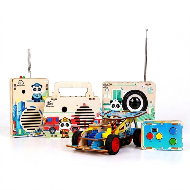 Advanced Quad Bundle Electronics Circuit Board Assembly Project Institutional Laboratory STEAM Educational Equipment