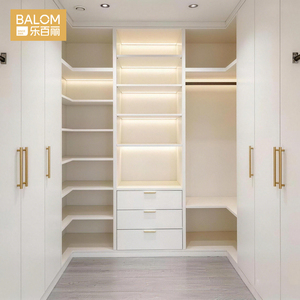 BALOM Dressing Moderne de Luxe avec <span class=keywords><strong>Porte</strong></span> Miroir et Système d'Éclairage LED, Système de Dressing Personnalisé en Contreplaqué - Product Image 2