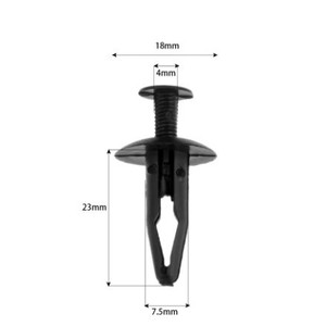 Auto Plastic <b>Clips</b> For Toyota <b>Car</b> Fender Mudguard Bumper Repair Replacement Fasteners 8mm Black - Product Image 2