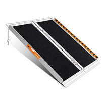 Rampe pratique pour fauteuil roulant en aluminium pliable rampe d'escalier pour fauteuil roulant rampe pour fauteuil roulant de bus à vendre