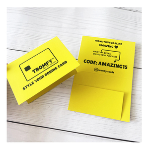 Thấp moq tùy chỉnh in logo quảng cáo khuyến mãi Cảm ơn bạn thiệp chúc mừng Glossy cán Matte kết thúc Cảm ơn bạn thẻ - Product Image 6