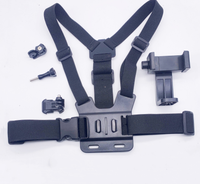 Vente chaude En Plein Air Clip De Téléphone Portable Action Caméra Sangles Réglables Stand Téléphone Mobile Poitrine Mont Harnais Sangle Titulaire Pour Iphone