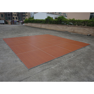 Piste de danse modulaire portable en contreplaqué, finition bois brillant, pour événements - Product Image 4
