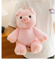 Peluche Cochon Rose Super Douce et Moelleuse, Rembourrée en Coton PP, Idéale pour la Décoration de Noël à la Maison