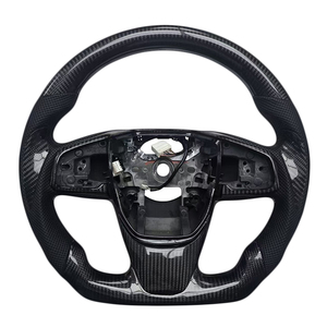 Volante Deportivo de Fibra de Carbono y Cuero Perforado con LED para Honda CRV, Venta al Por Mayor - Product Image 1