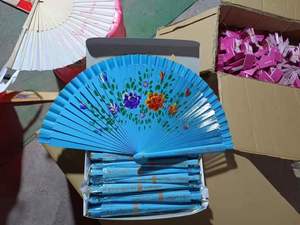 Abanico Español Pintado a Mano para Boda, Abanicos de Madera, Abanico para Dama - Product Image 5
