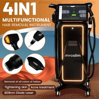 Appareil d'épilation à diode haute puissance 4-en-1 5000W 755/808/940/1064nm, indolore, à glace de titane, pour le corps et la beauté